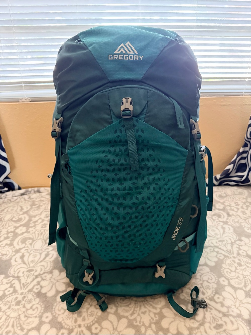 Gregory Jade 53L Women’s Backpack in Teal and Dark Teal